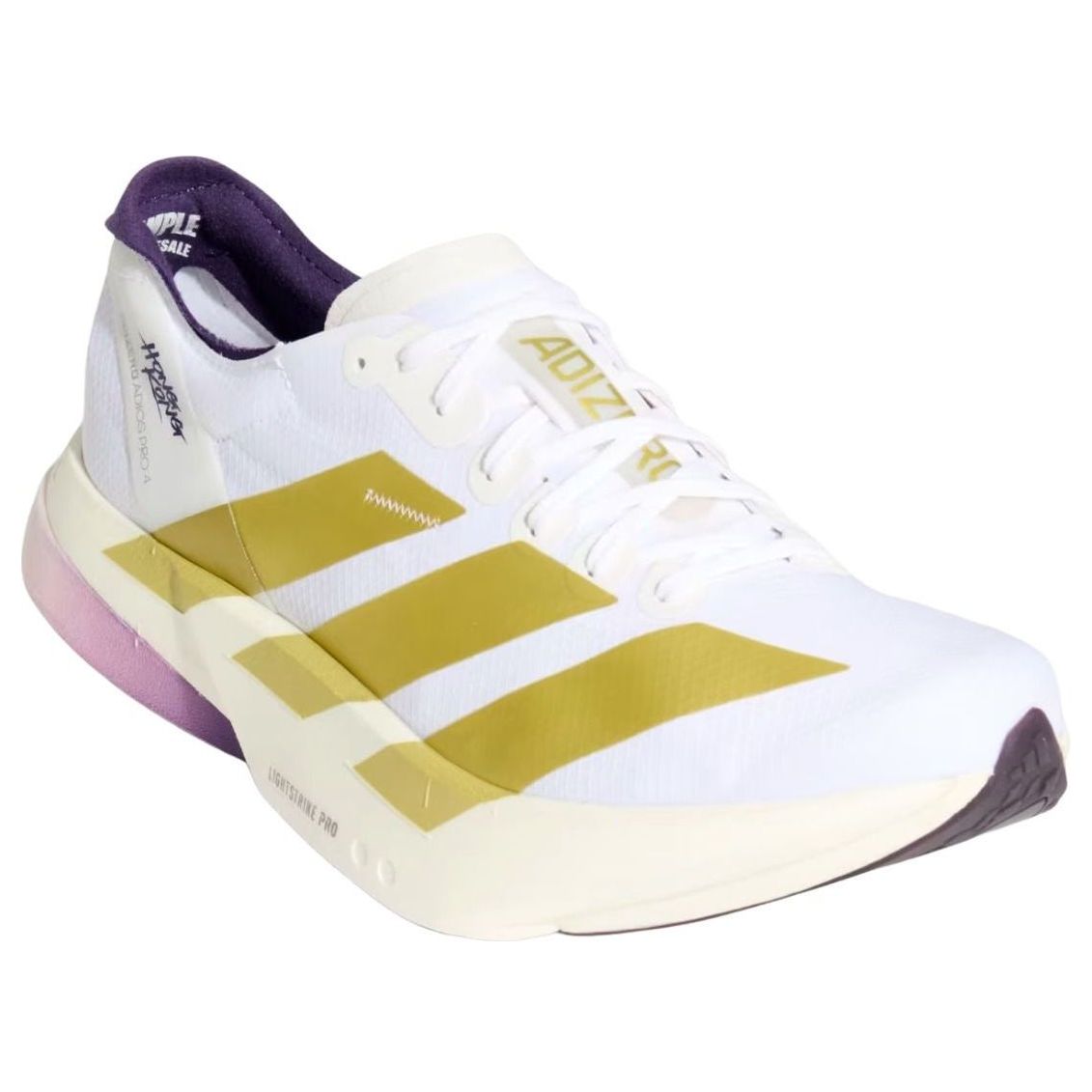 adidas Adizero Adios Pro 4 'White Gold Aurora Plum' KH6359