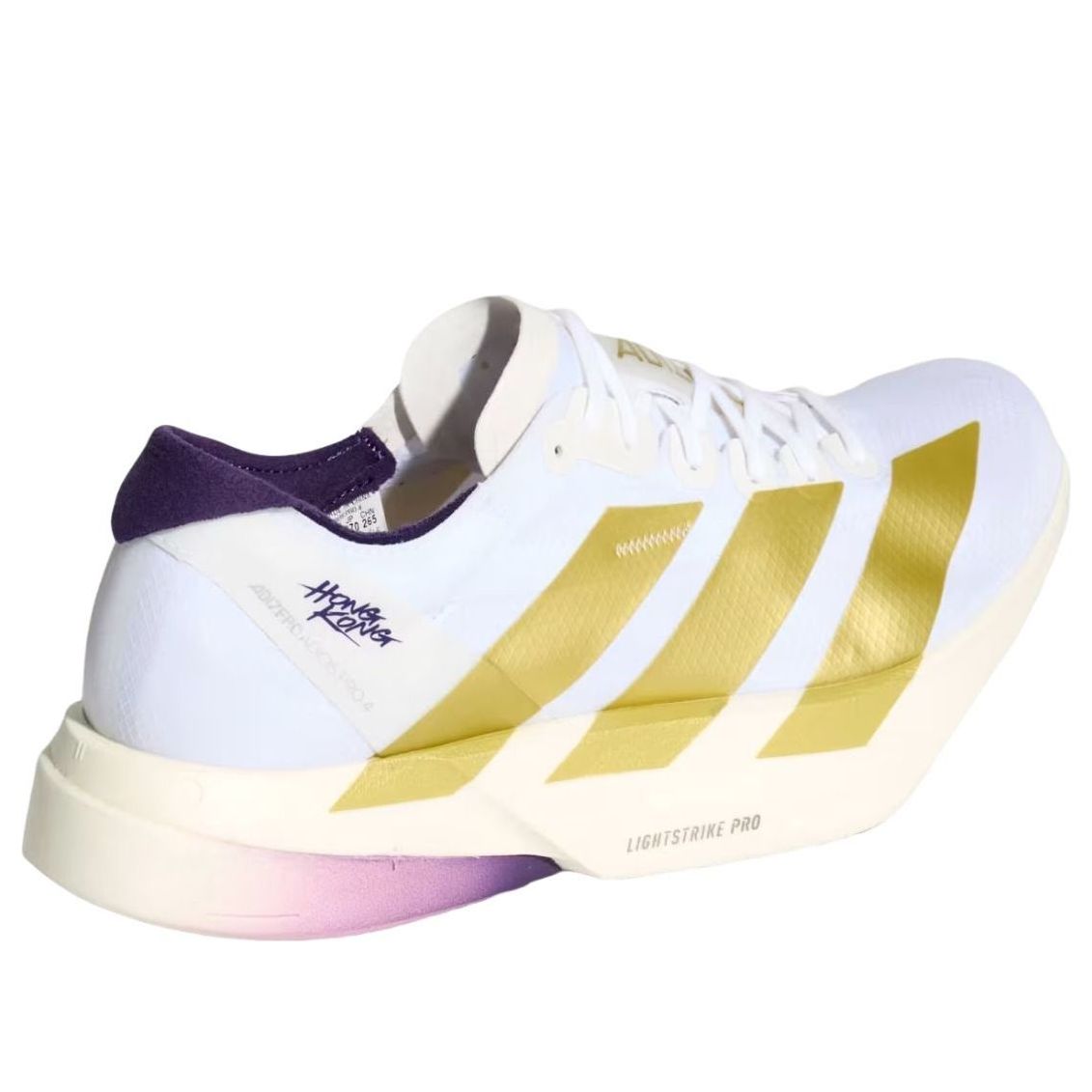adidas Adizero Adios Pro 4 'White Gold Aurora Plum' KH6359