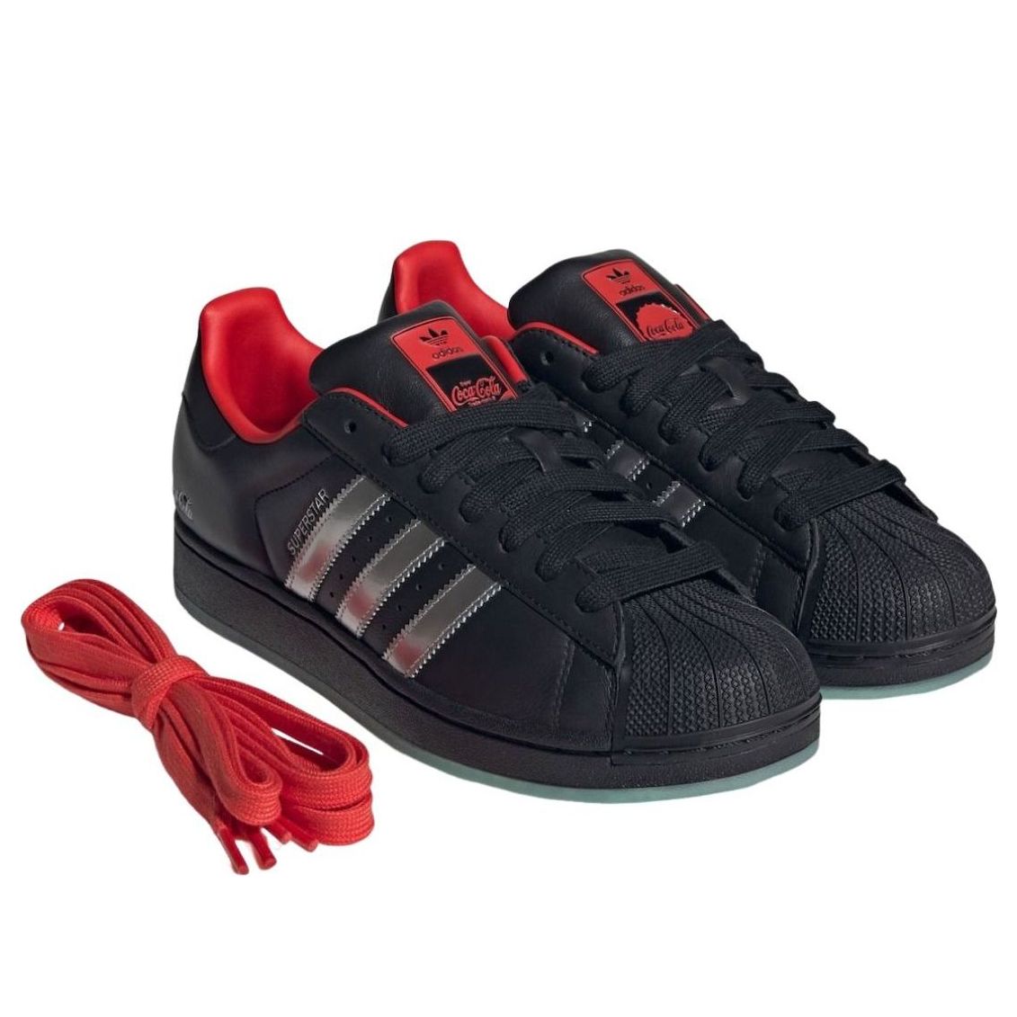 adidas x Coca-Cola Superstar 'Black Metallic Silver' KH6891