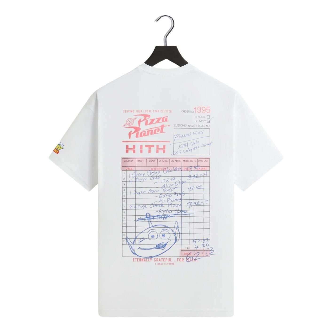 KITH x Disney Pixar Pizza Planet T-Shirt 'White' KHM034361-101