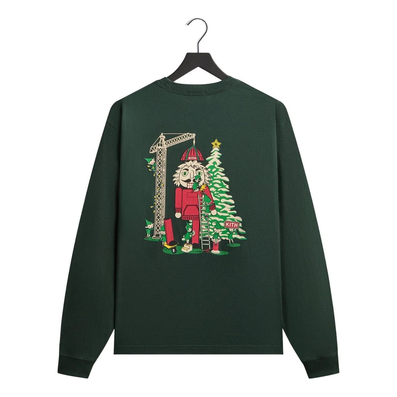 KITH Kithmas 2025 Elf Factory Long Sleeve T-Shirt 'Stadium' KHM034411-302