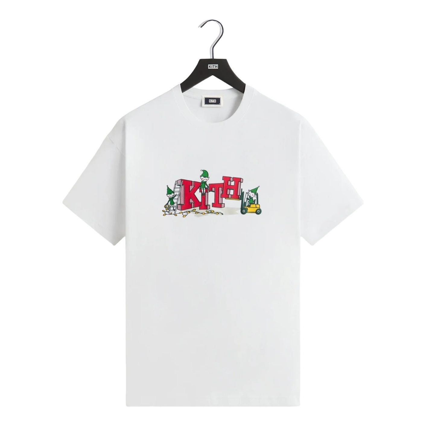 KITH Kithmas 2025 Elf T-Shirt 'White' KHM034412-101
