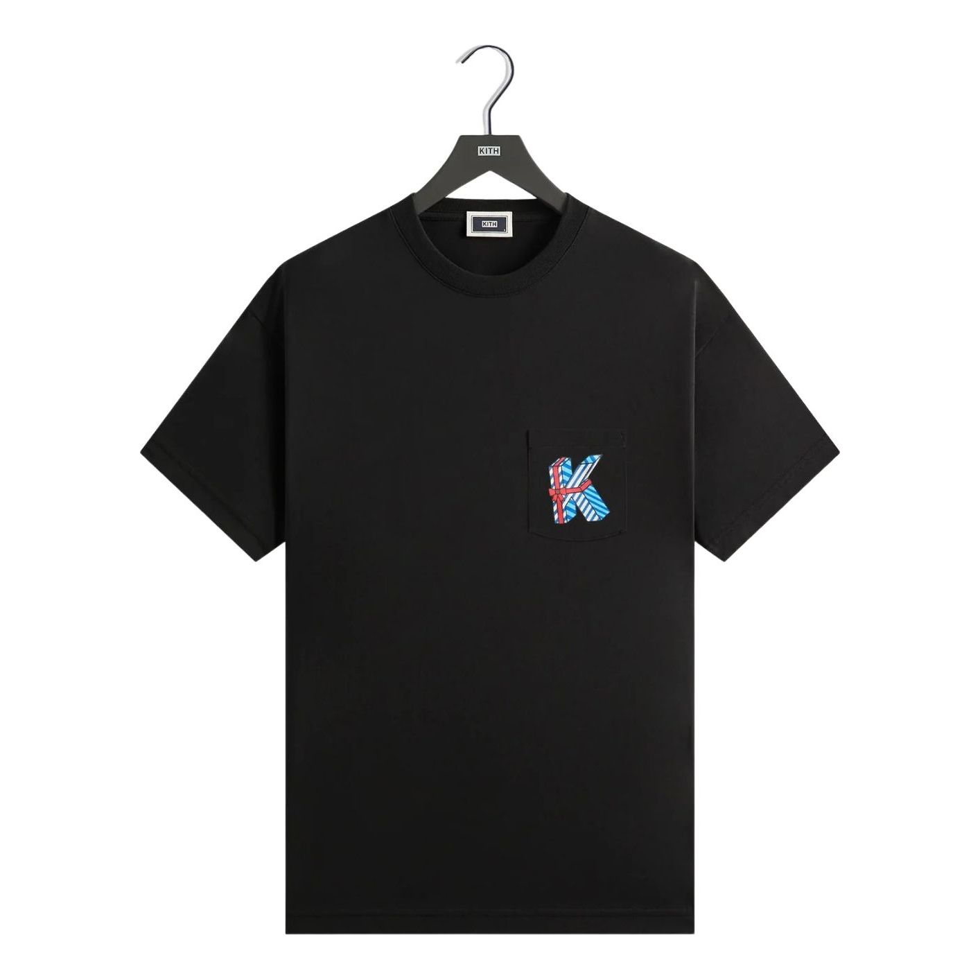 KITH Kithmas 2025 Decor Pocket T-Shirt 'Black' KHM034418-001