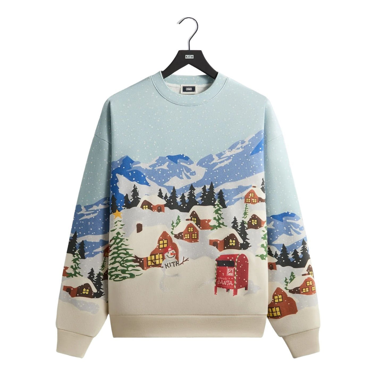 KITH Kithmas 2025 Village Nelson Crewneck 'Summit' KHM034426-408