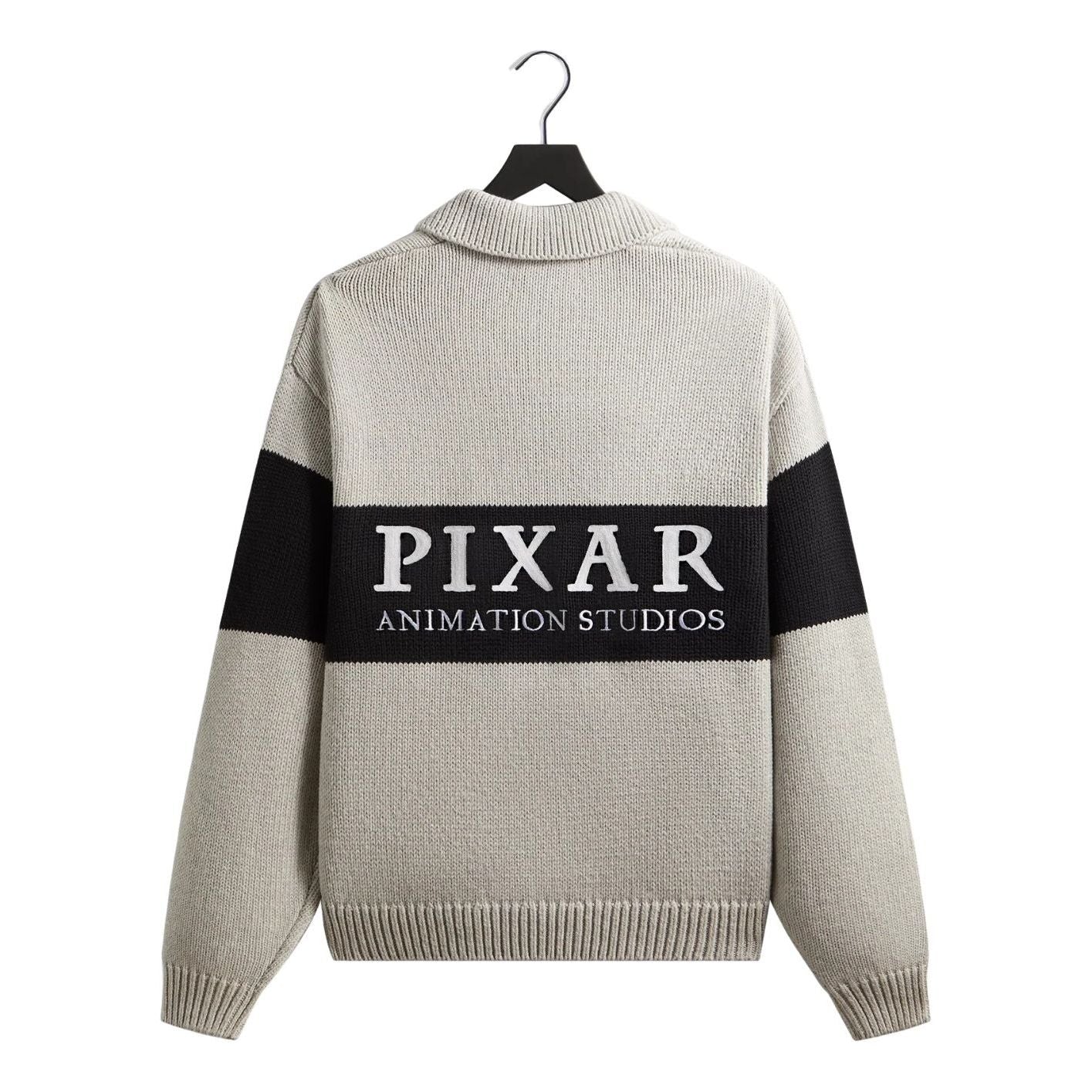 KITH x Disney Pixar Nelson Rugby Sweater 'Light Heather Grey' KHM034429-002