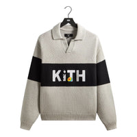 KITH x Disney Pixar Nelson Rugby Sweater 'Light Heather Grey' KHM034429-002