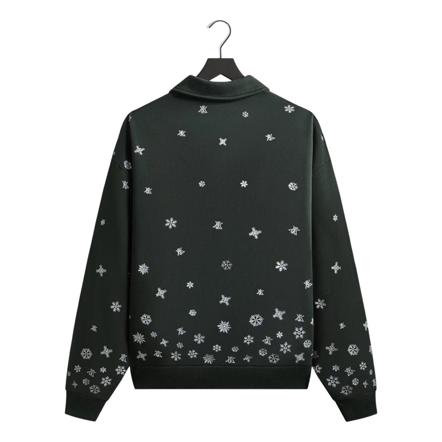 KITH Kithmas 2025 Snowflakes Nelson Rugby Pullover 'Stadium' KHM034510-302