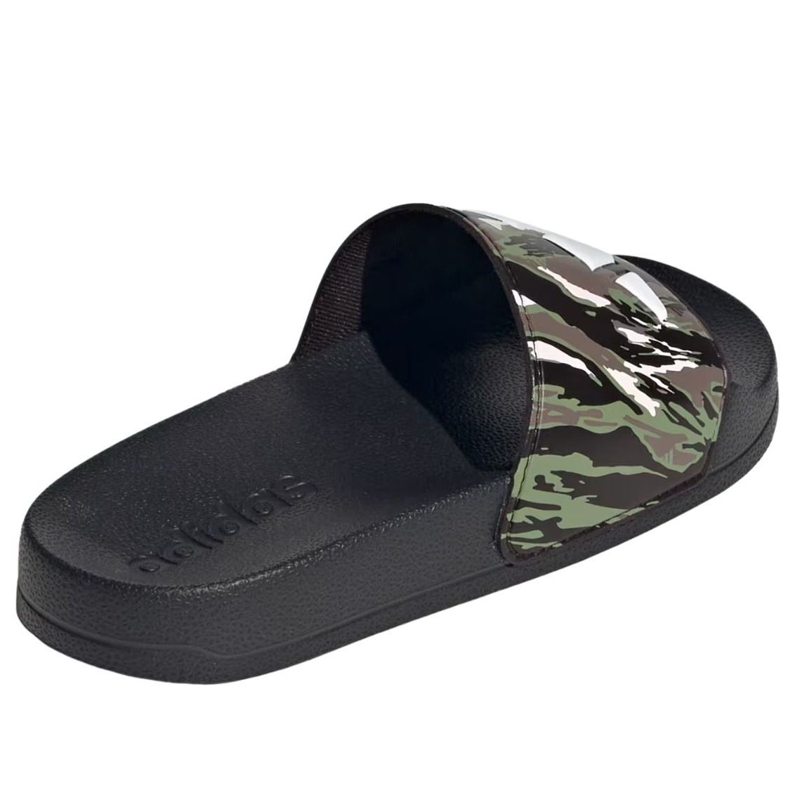 (PS) adidas Adilette Shower Logo Sandal 'Black Chalk White Tent Green' KI0577