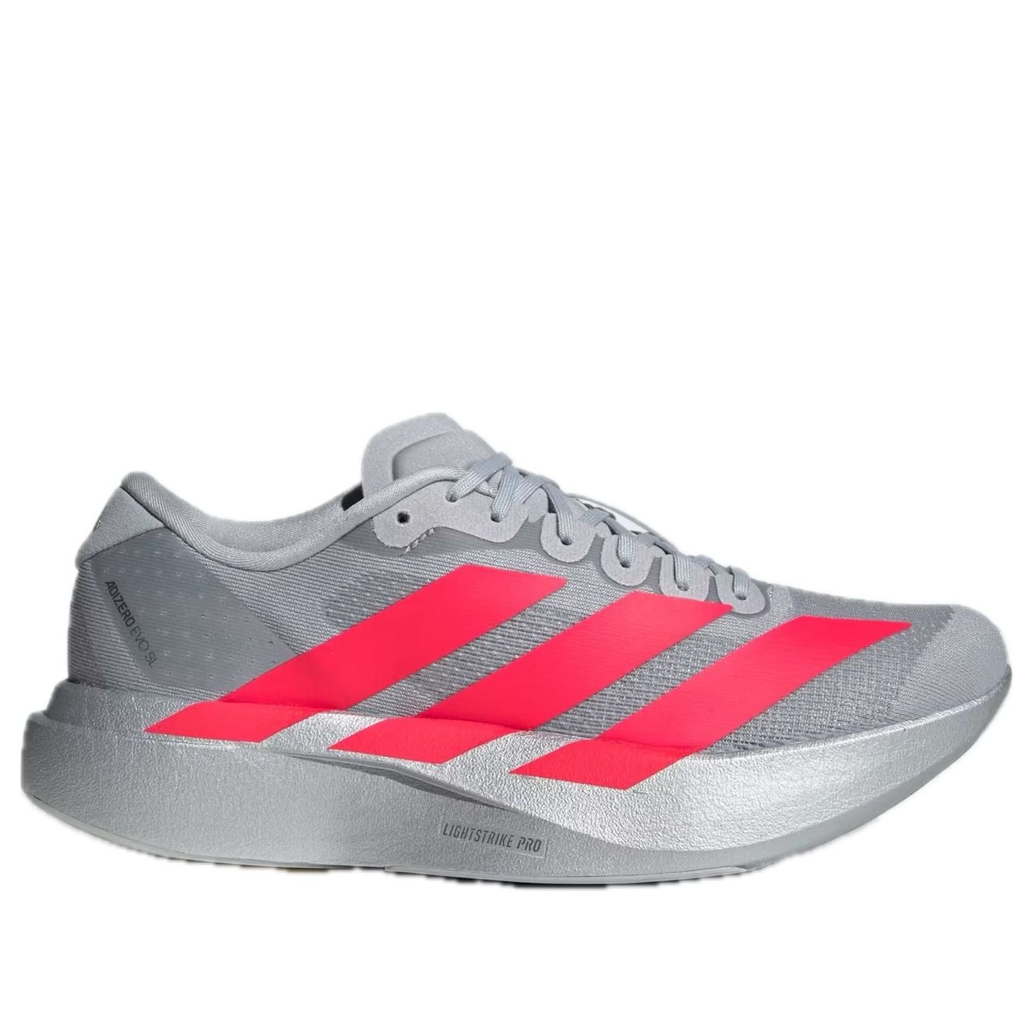 (WMNS) adidas Adizero EVO SL 'Silver Metallic Lucid Red' KI3383