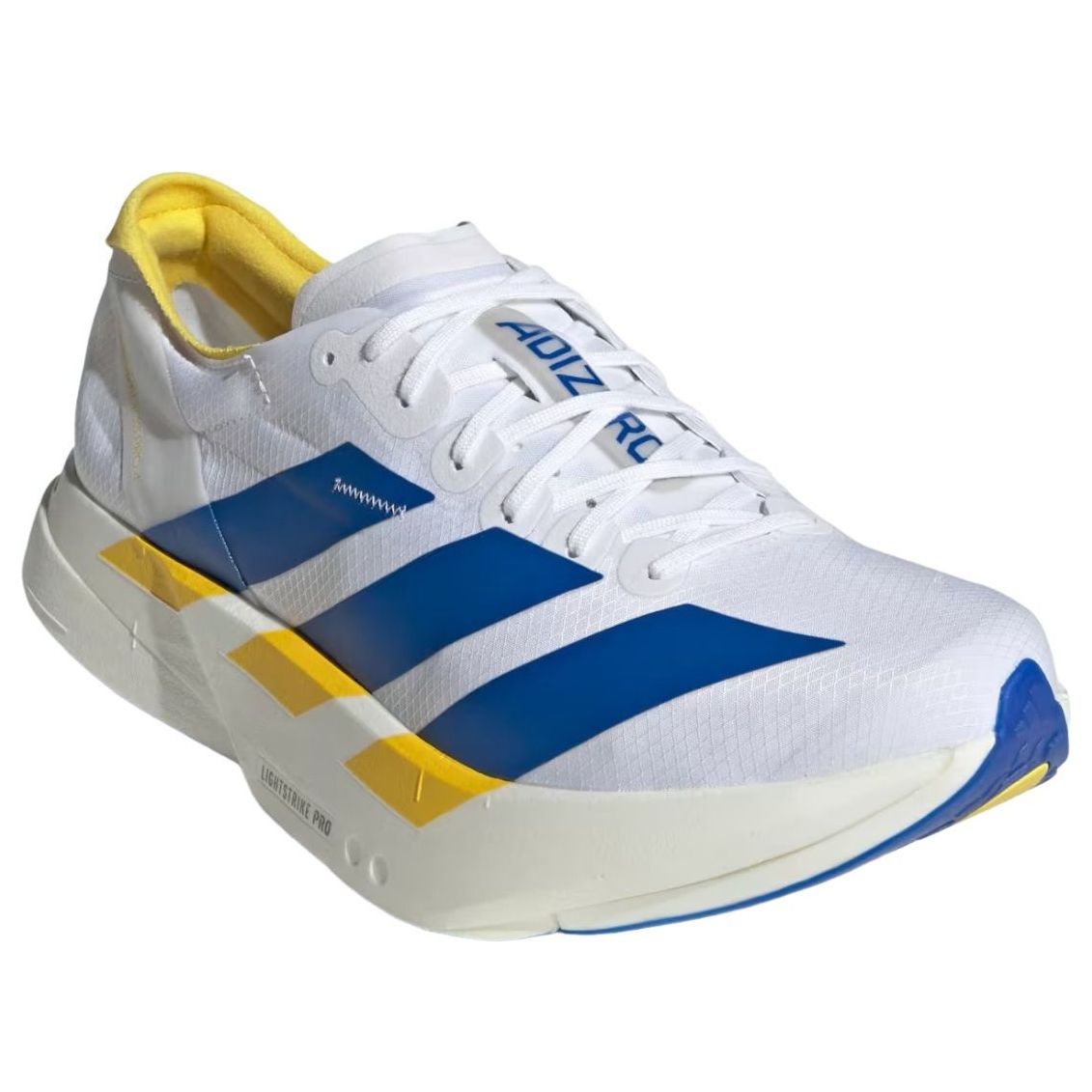 adidas Adizero Adios Pro 4 'White Blue Yellow' KI9388
