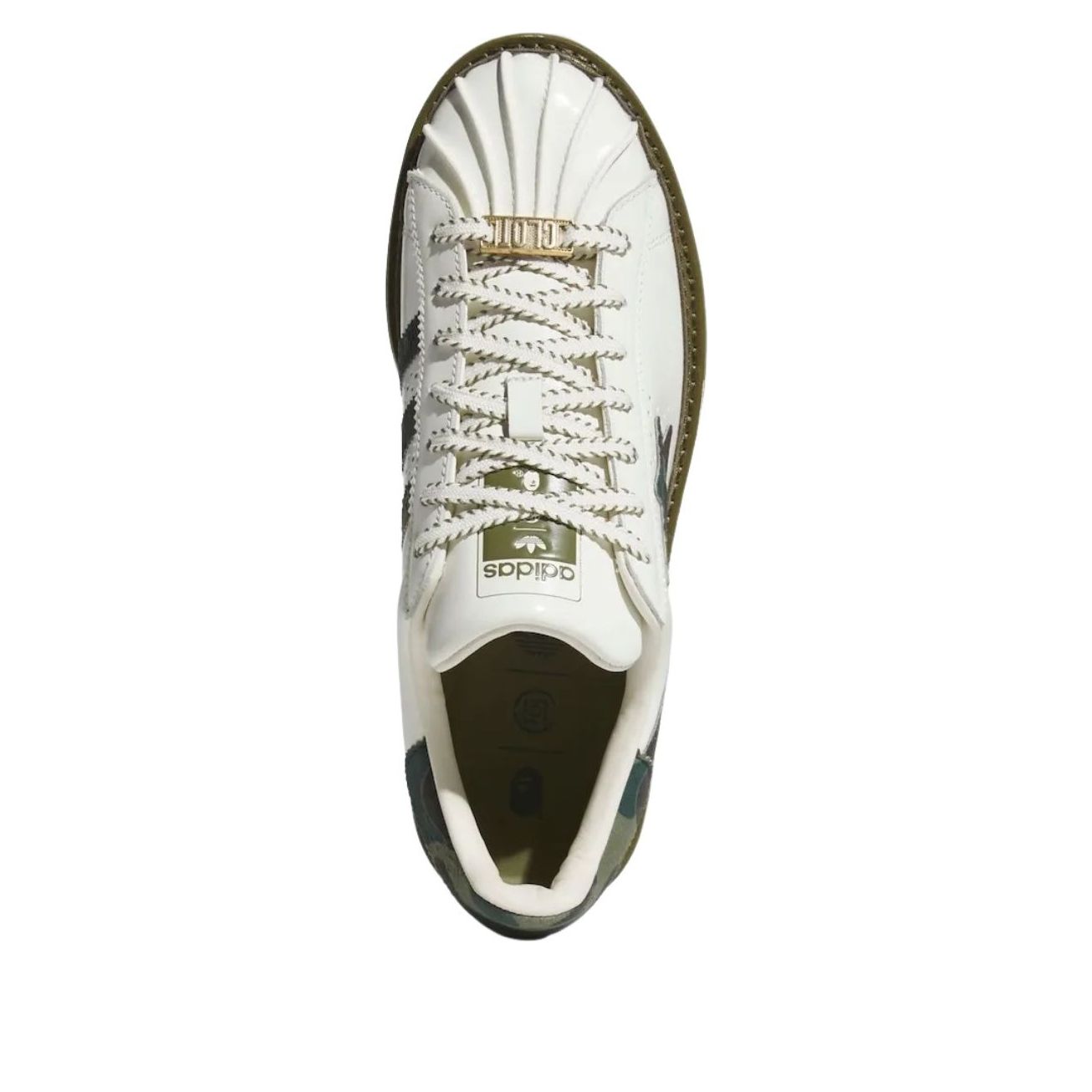 adidas x CLOT x BAPE Superstar 'Green Camo' KJ1473