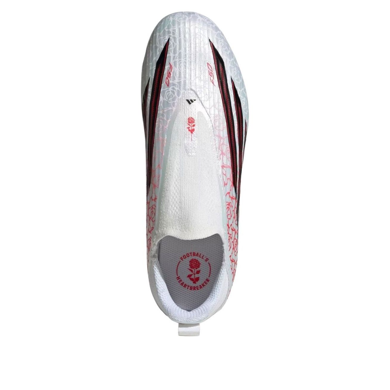 (PS) adidas F50 League Laceless FG 'White Black Lucid Red' KJ3780