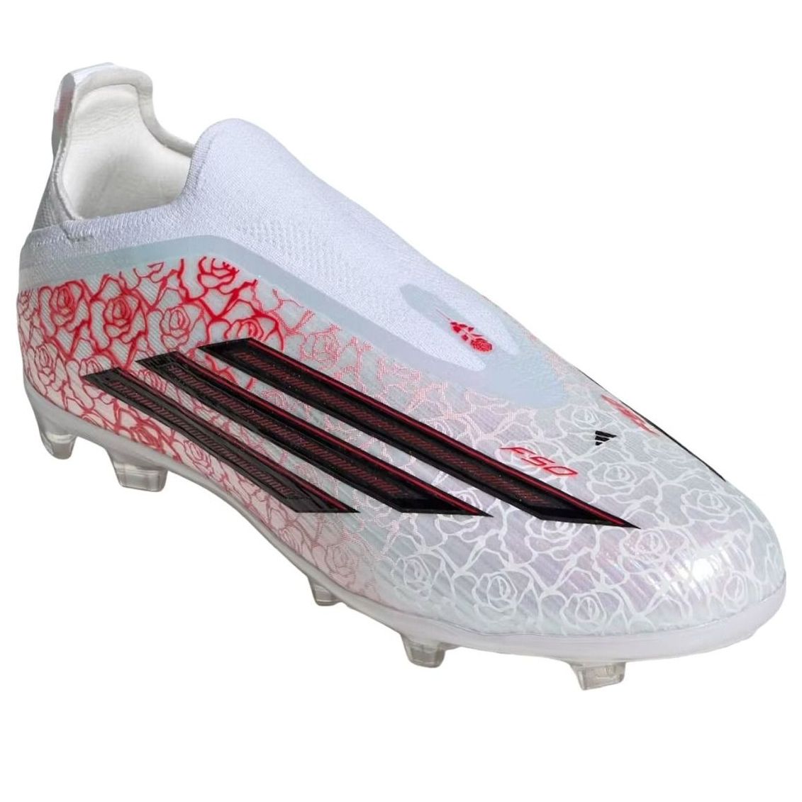 (PS) adidas F50 Elite Laceless FG 'White Black Lucid Red' KK3631