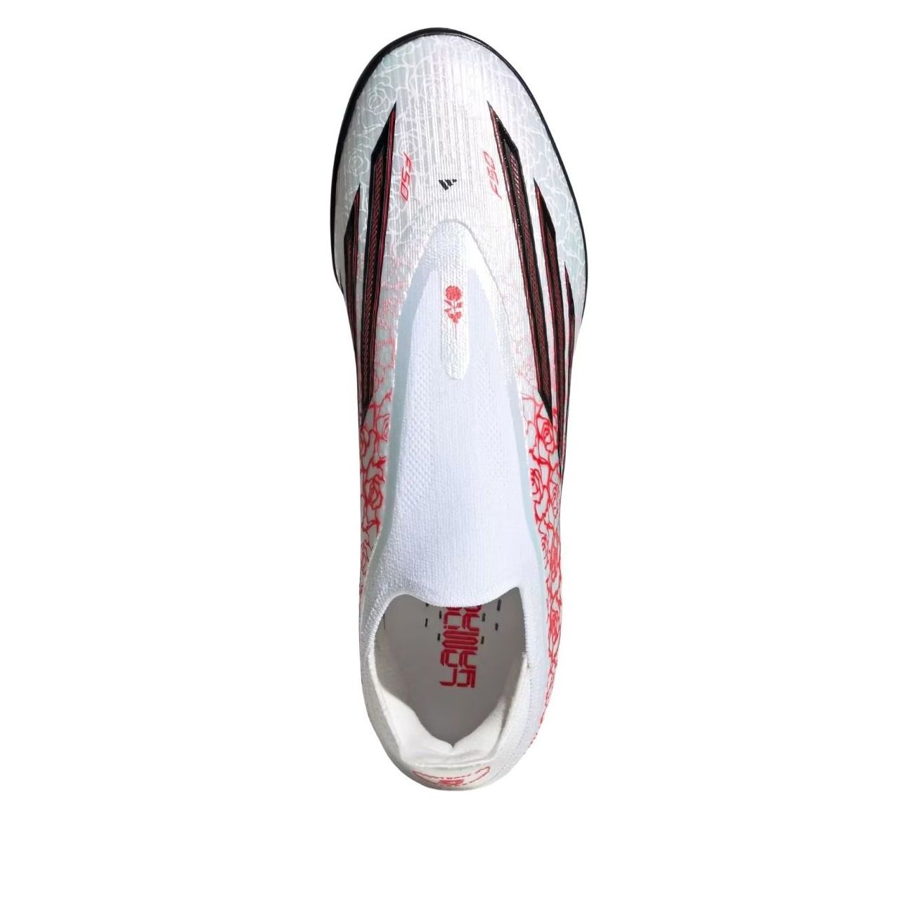 adidas F50 Pro Laceless Turf 'White Black Lucid Red' KK4239