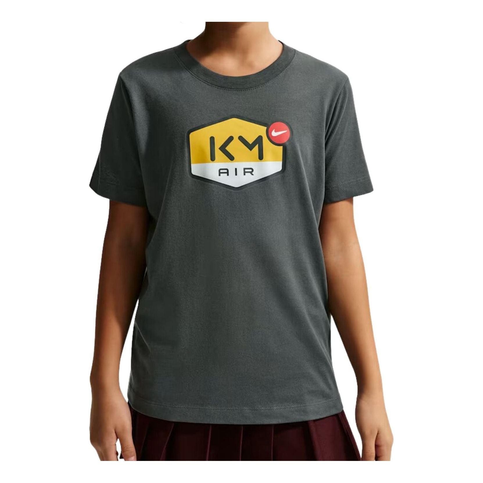(GS) Nike Dri-FIT T-Shirt 'Kylian Mbappé - Dark Smoke Grey' II0371-070