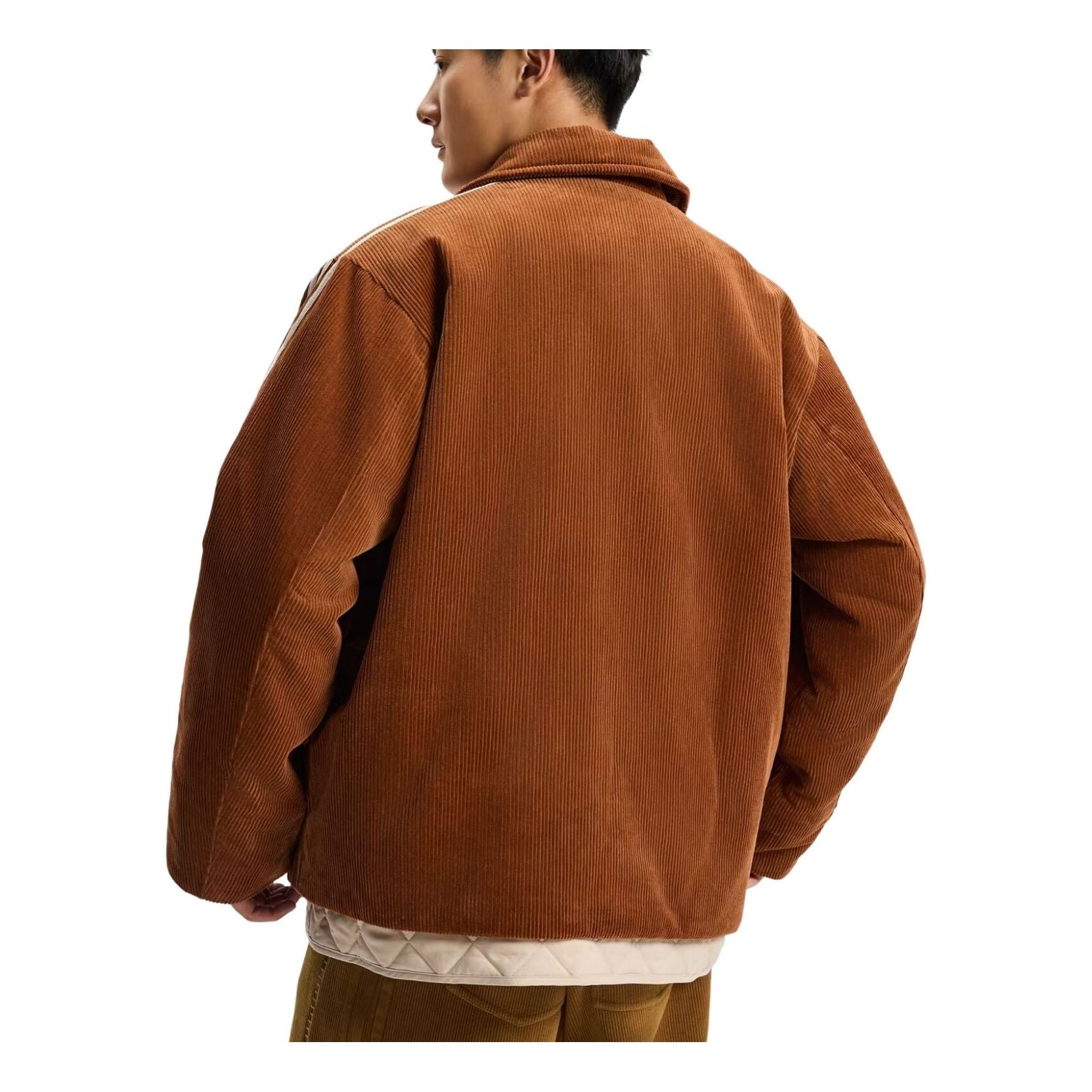 adidas New Year Pad Corduroy Jacket Asia Sizing 'Copper' KQ5135
