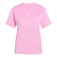 (WMNS) adidas Essentials Small Logo Cotton Tee Asia Sizing 'St Tropic Bloom White' KQ7557