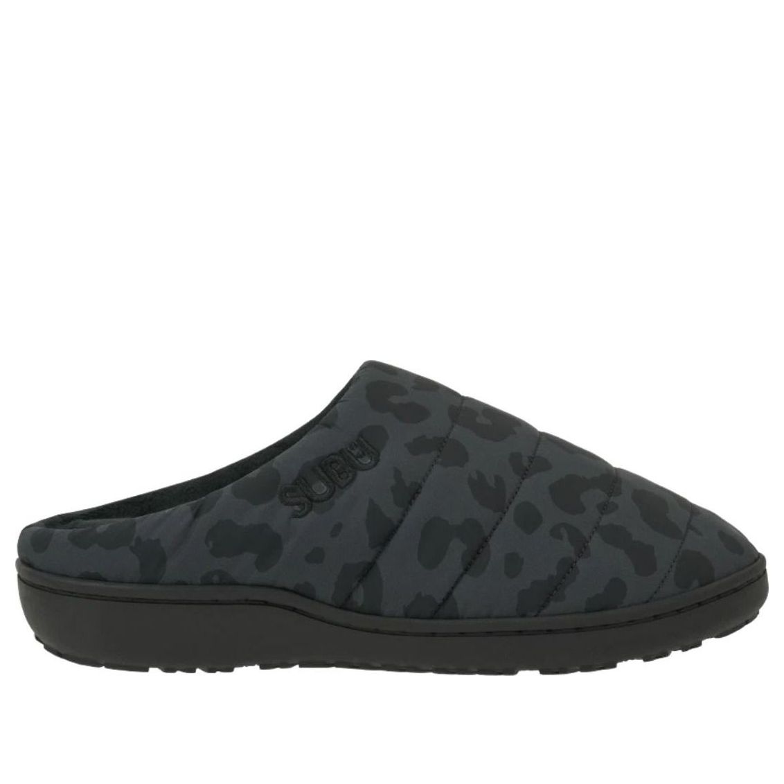 SUBU Down Sandals 'Leopard Charcoal' KR-12
