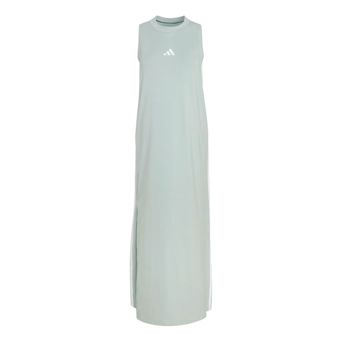 (WMNS) adidas Essentials 3-Stripes Long Racerback Dress 'Wonder Sage White' KT0535