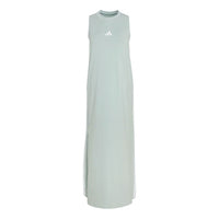 (WMNS) adidas Essentials 3-Stripes Long Racerback Dress 'Wonder Sage White' KT0535