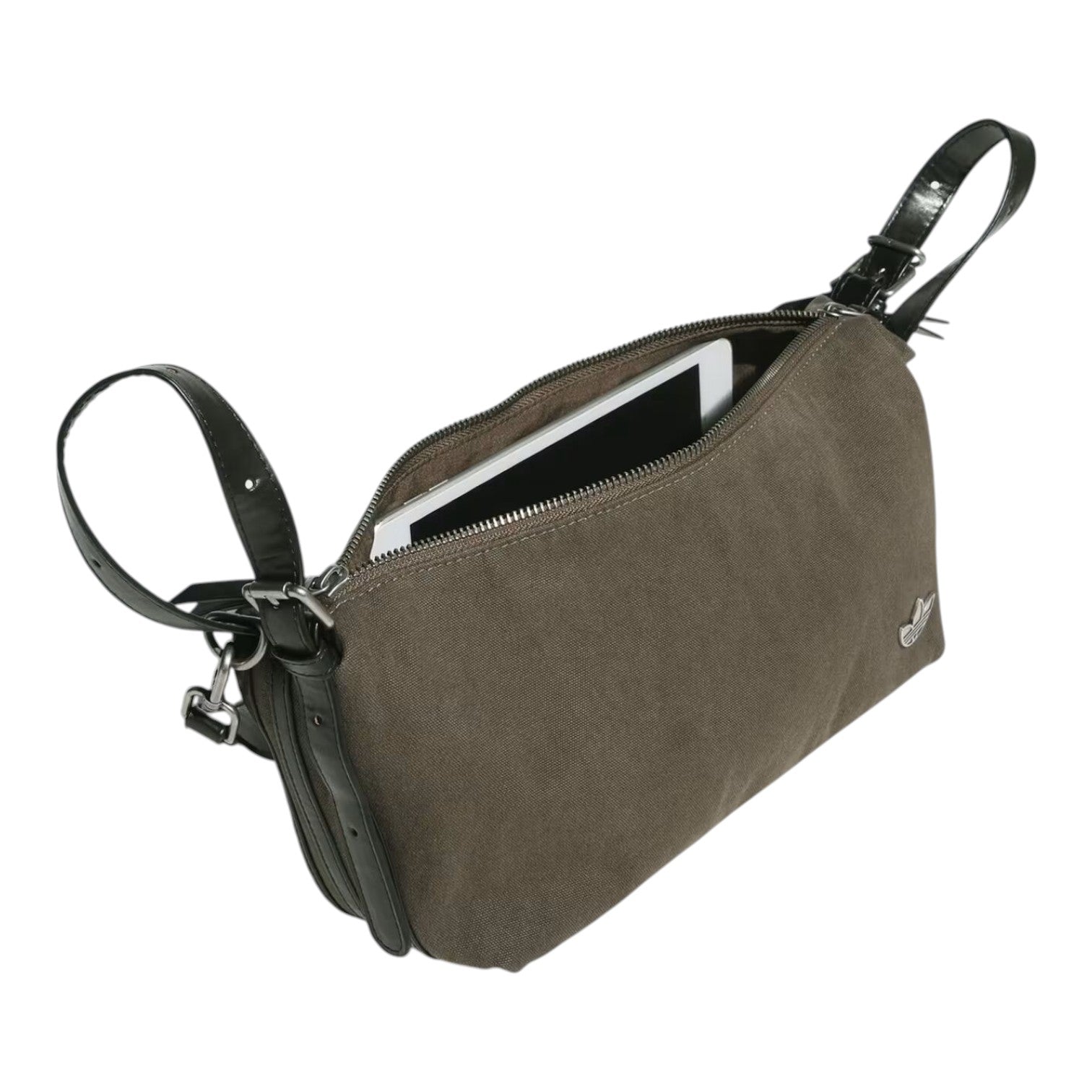 (WMNS) adidas Buckle Crossbody Bag with Cotton 'Cargo Brown Black' KT0864
