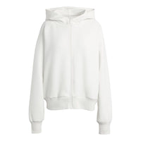 (WMNS) adidas Soft Lux Full Zip Hoodie 'Off White' KT3123