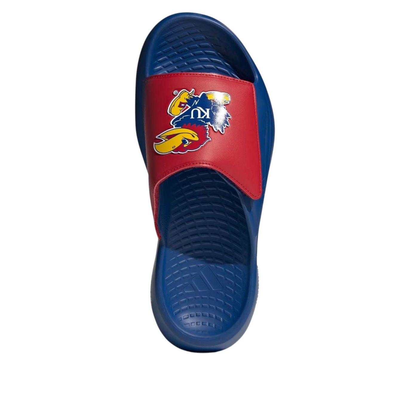 adidas x NCAA Lightblaze Slide Asia Sizing 'Kansas Jayhawks' IH7115