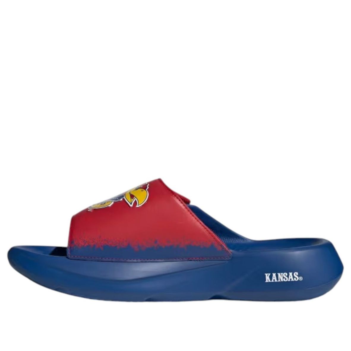 adidas x NCAA Lightblaze Slide Asia Sizing 'Kansas Jayhawks' IH7115