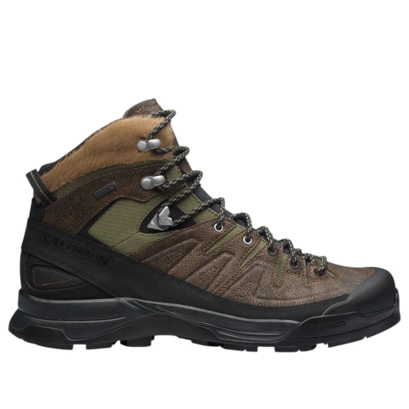 Salomon X-ALP Mid Distressed Leather GTX 'Dark Earth Black' 477959
