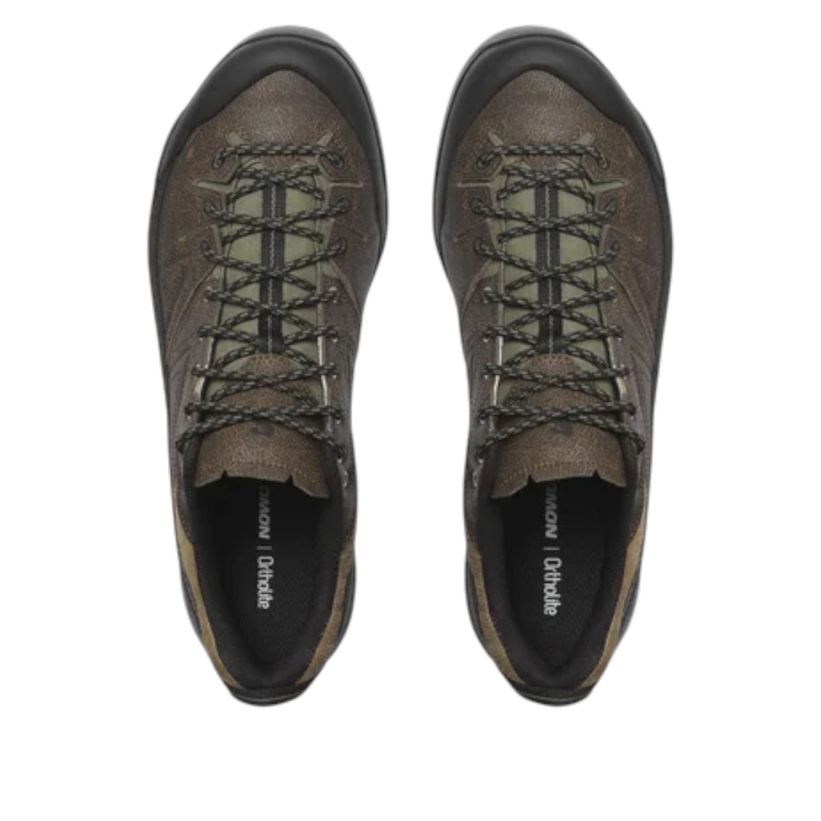SALOMON X-ALP Low Distressed Leather 'Dark Earth Black' 478227