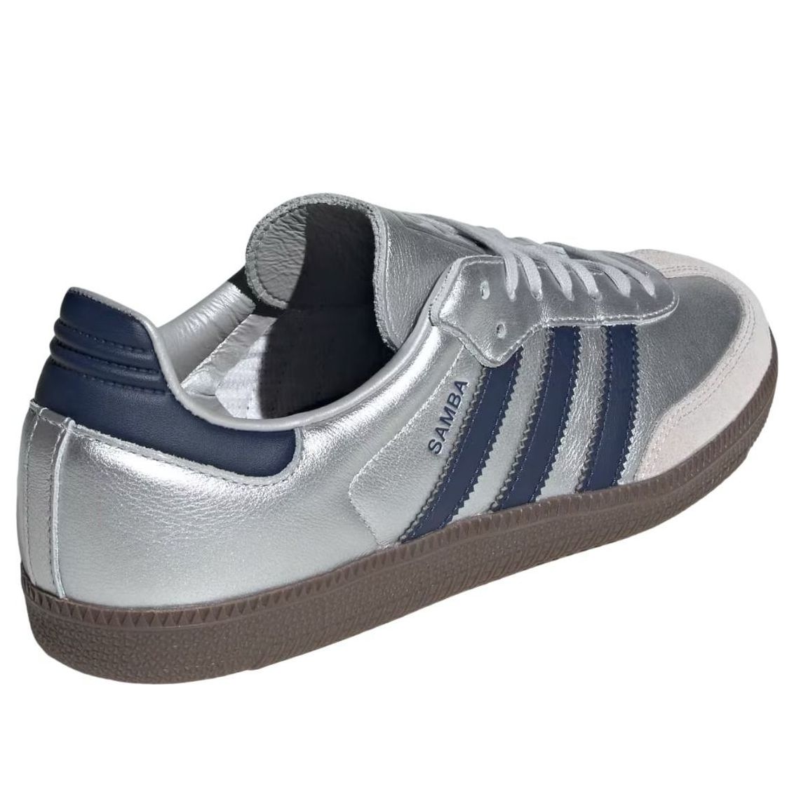 adidas Samba OG 'Matte Silver Night Indigo Gum' LA2685