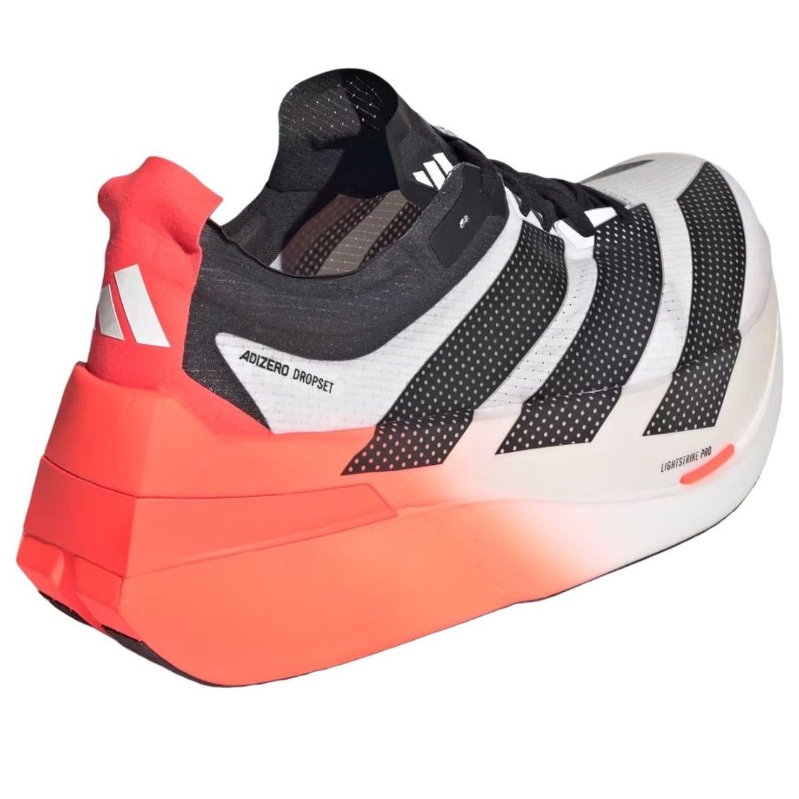 adidas Adizero Dropset Elite 'White Solar Red Black' LA6218