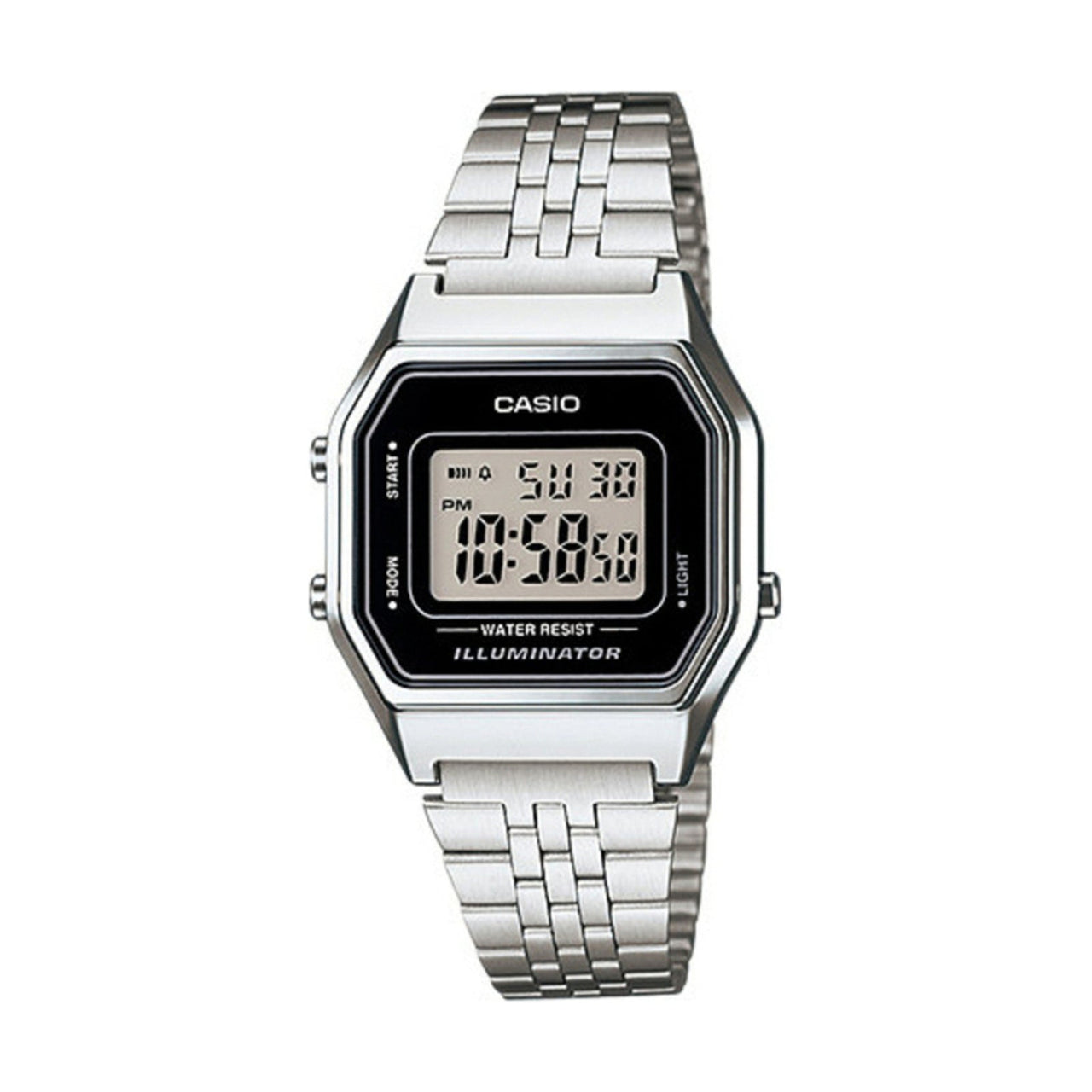 CASIO Quartz Waterproof Silver Digital LA680WA-1-TAIWAN