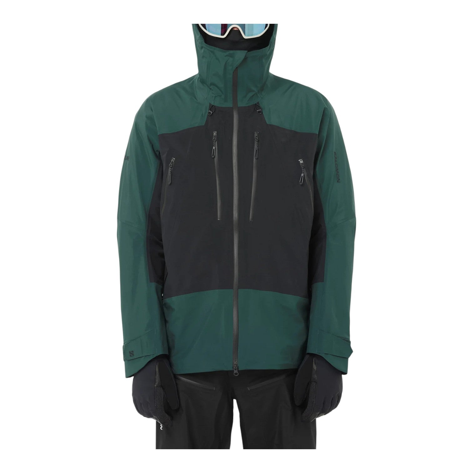 Salomon Scrambler Gore-Tex Jacket 'Green Gables Deep Black' C26382