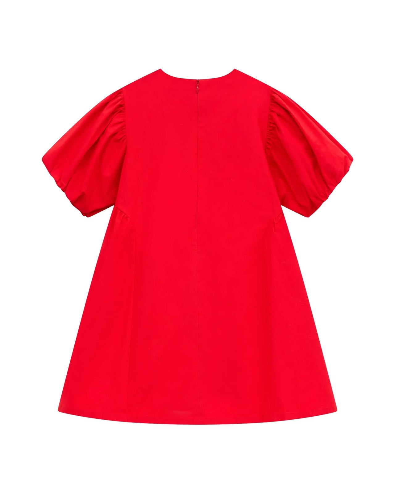 (GS) KENZO Lunar New Year' Embroidered Dress in Poplin 'Medium Red' LG5K61583GIR-21