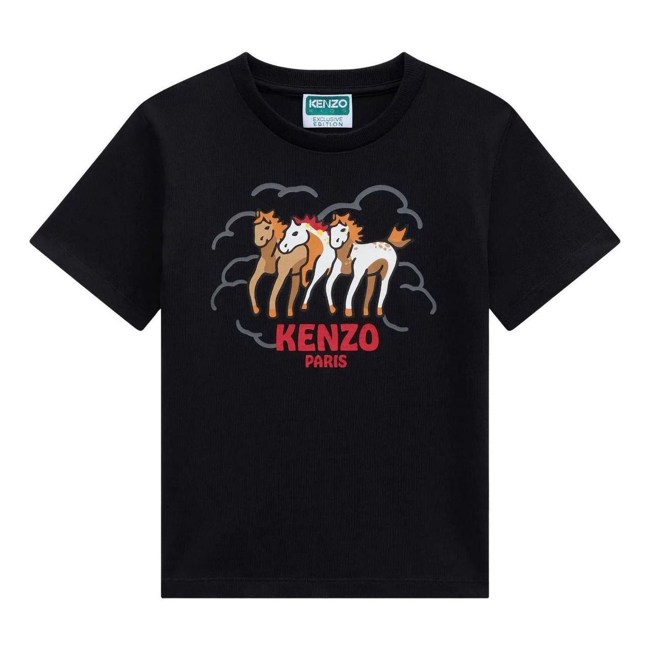 (GS) KENZO Lunar New Year' T-Shirt 'Black' LG5K61593UNI-99