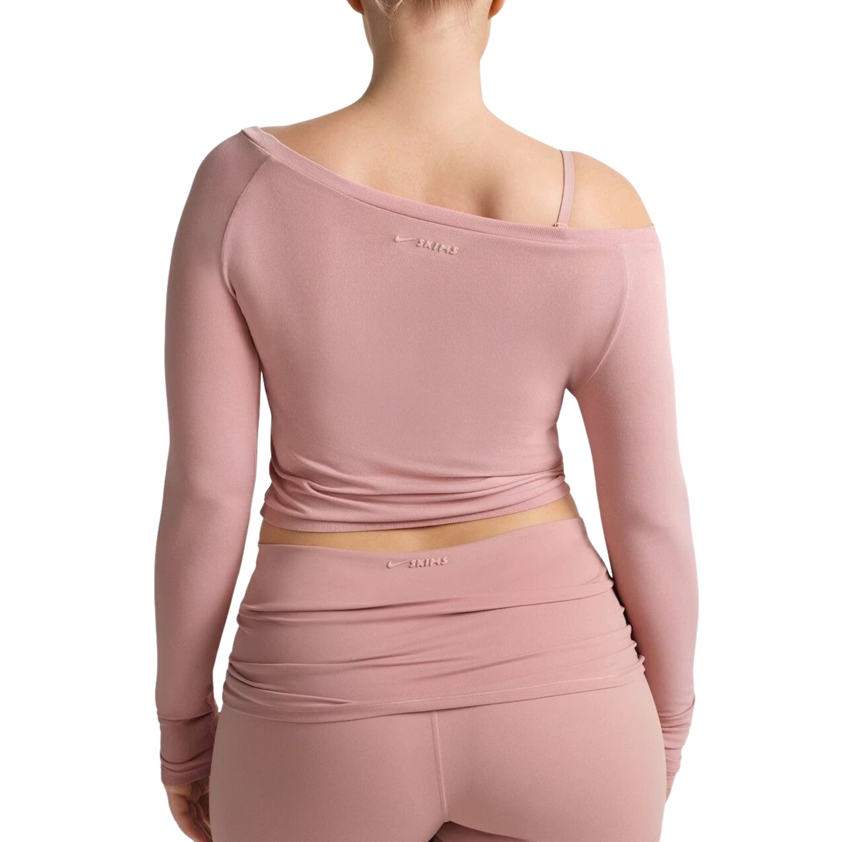 (WMNS) Nike x SKIMS Stretch Knit Off-Shoulder Long Sleeve Top 'Himalayan' LSLSL10090W-HIM