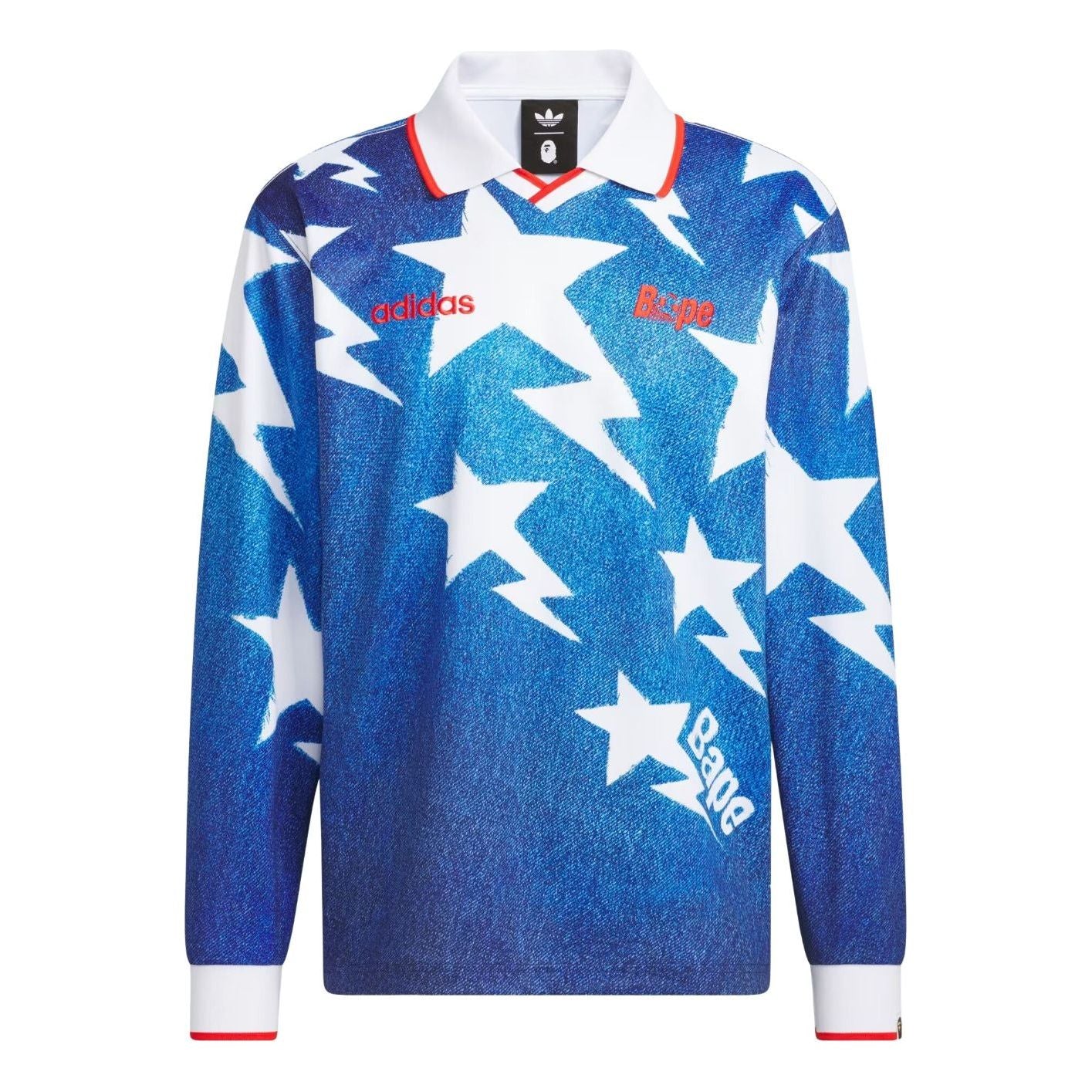adidas x Bape LSL Star Jersey 'Medium Blue Denim' KF4913