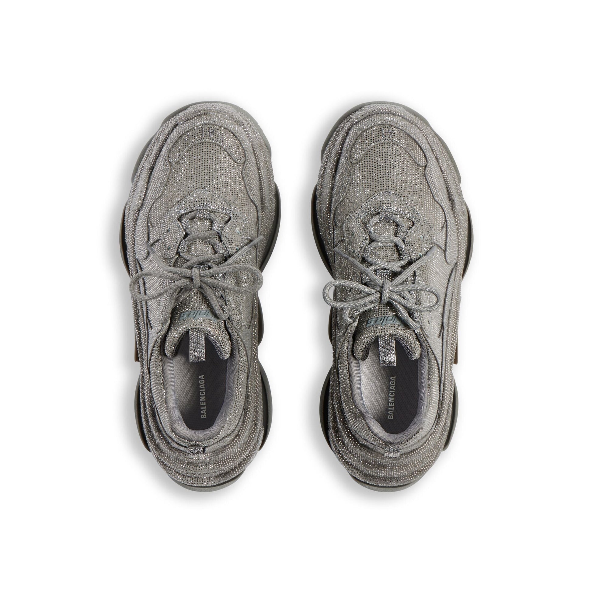 (WMNS) Balenciaga Triple S With Rhinestones 'Dark Grey' 524039W2TST1249