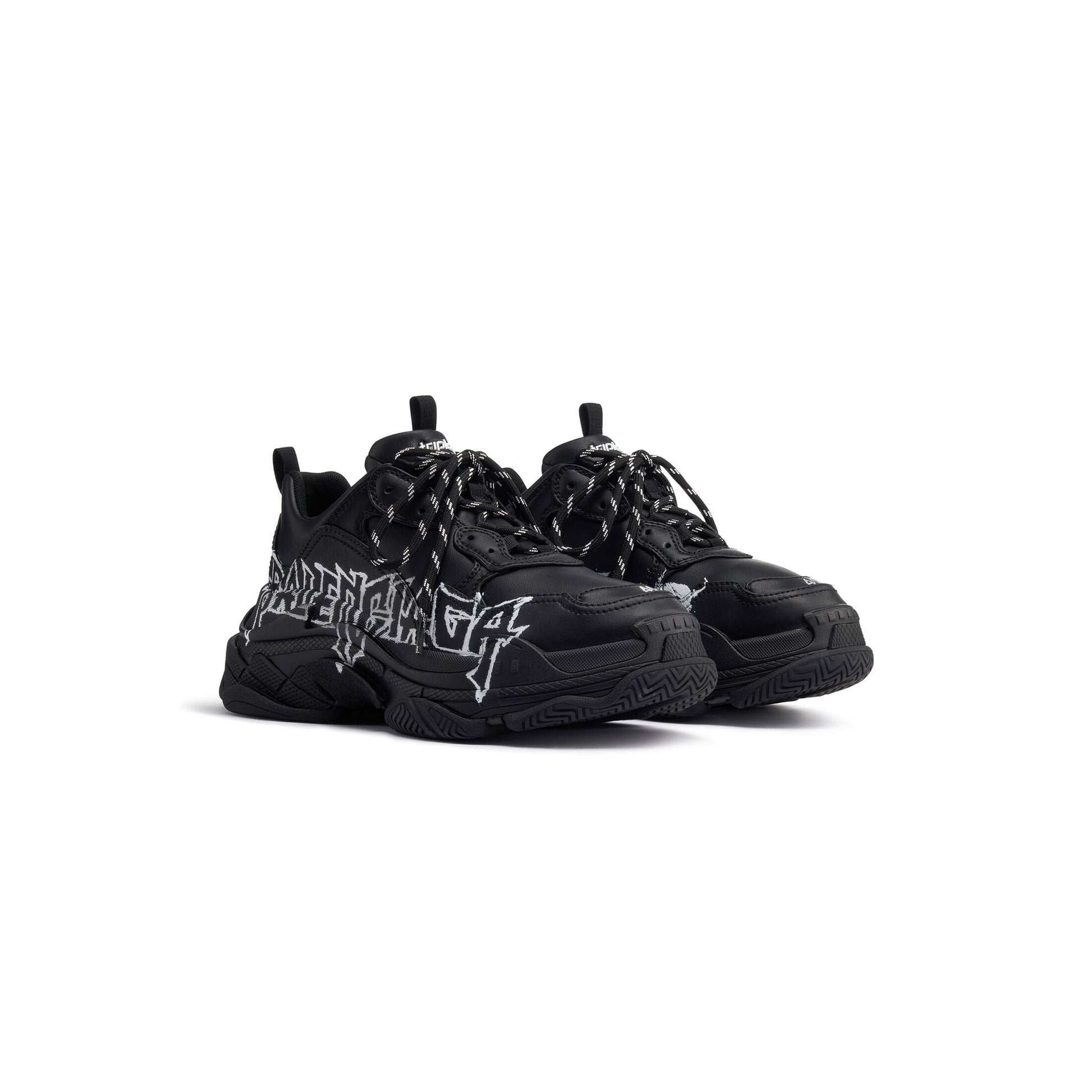Balenciaga Triple S Diy Metal 'Black White' 536737W2FAY1090