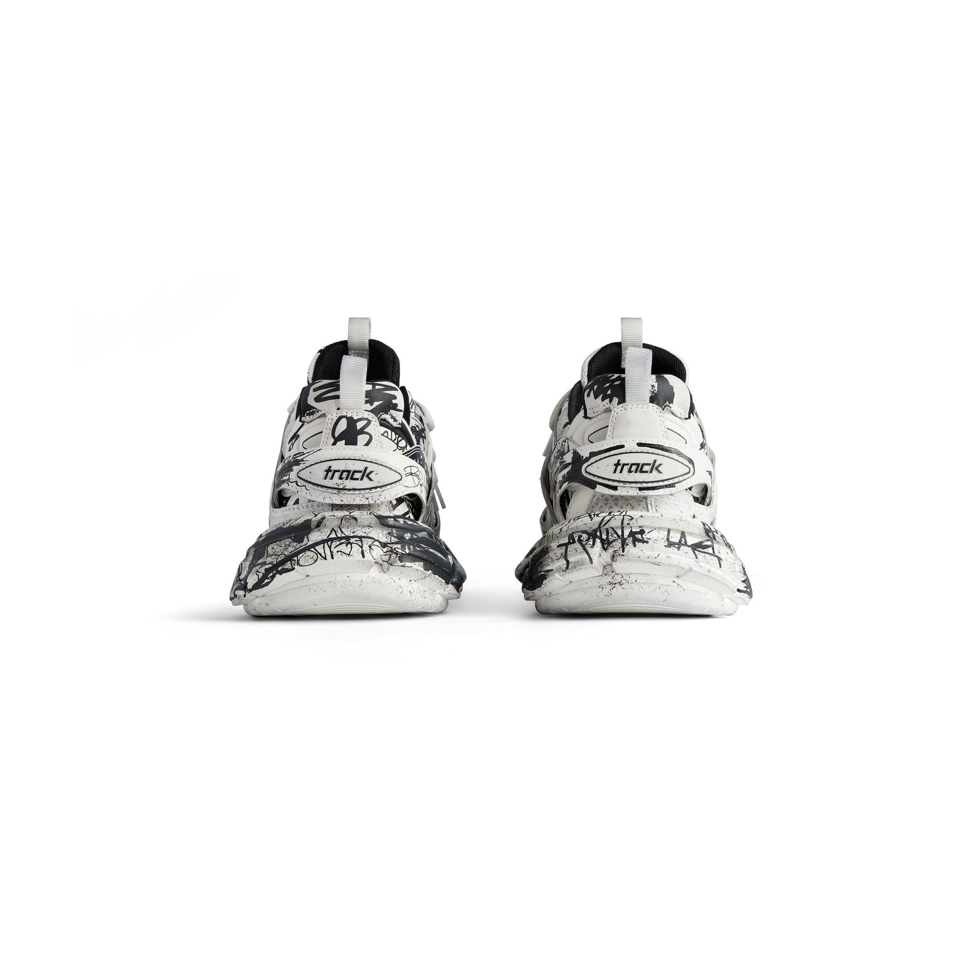 Balenciaga Track Graffiti 'White Black' 542023W3RRA9010