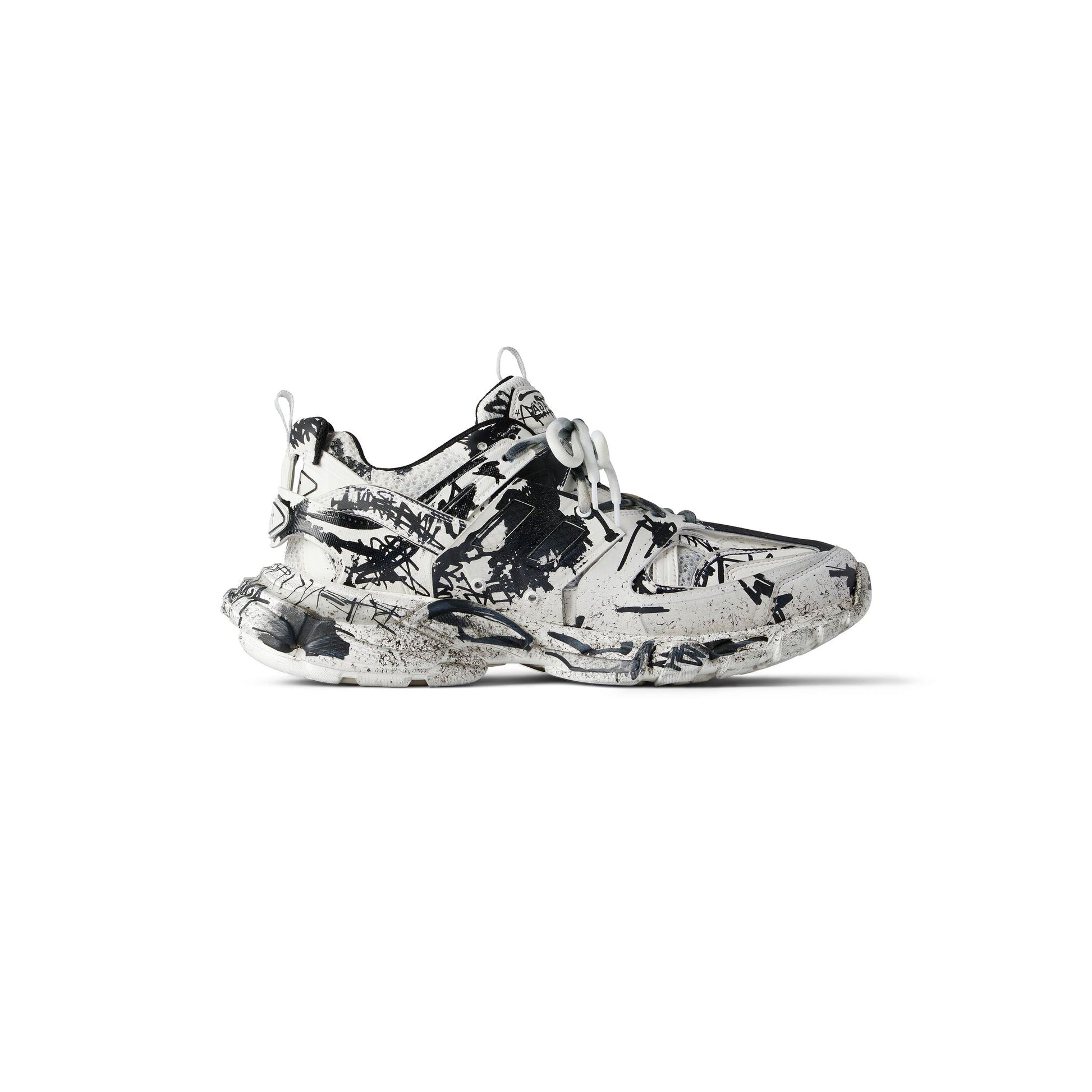 Balenciaga Track Graffiti 'White Black' 542023W3RRA9010