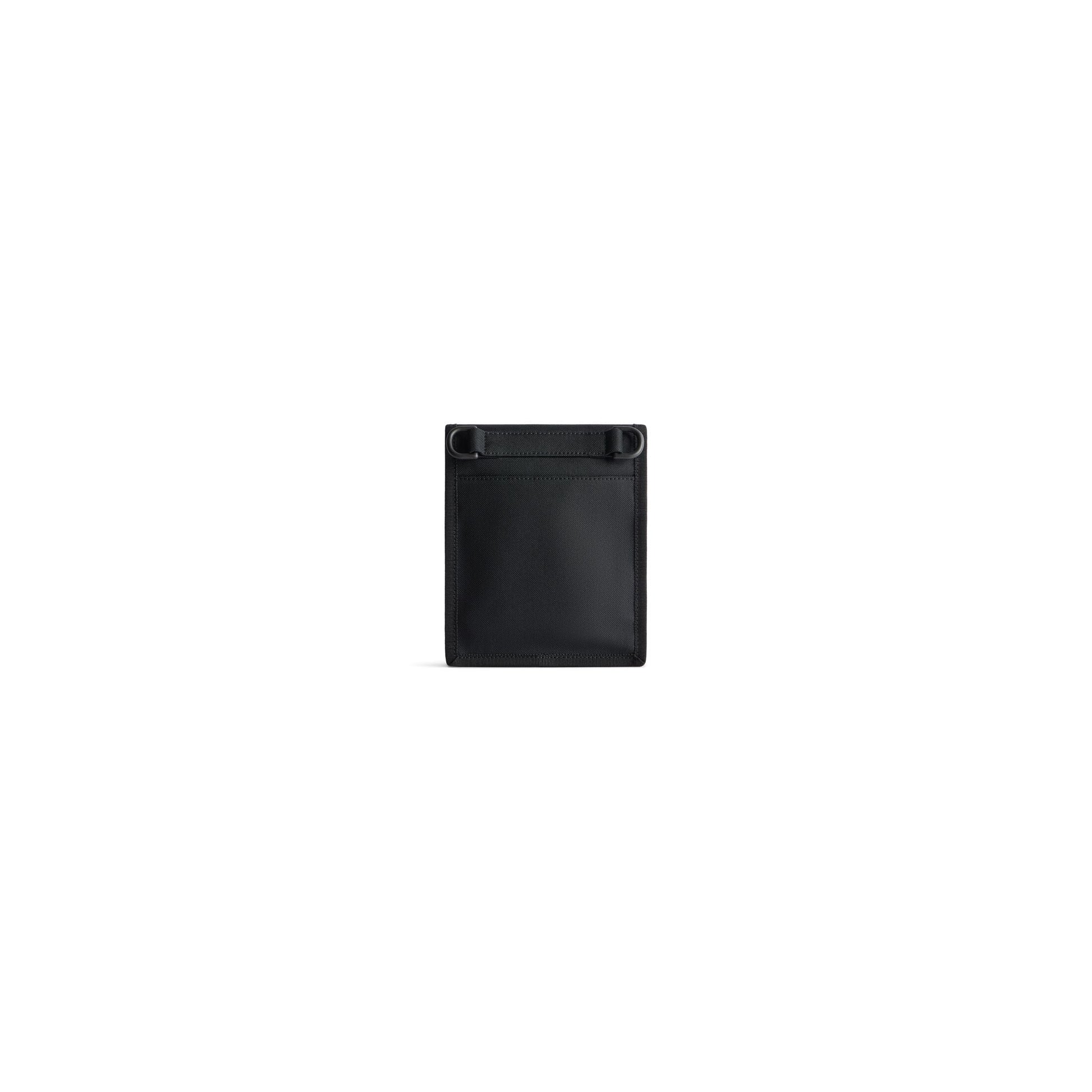 Balenciaga Explorer Small Pouch With Strap Diy Metal Allover 'Black' 6559822AAX61000