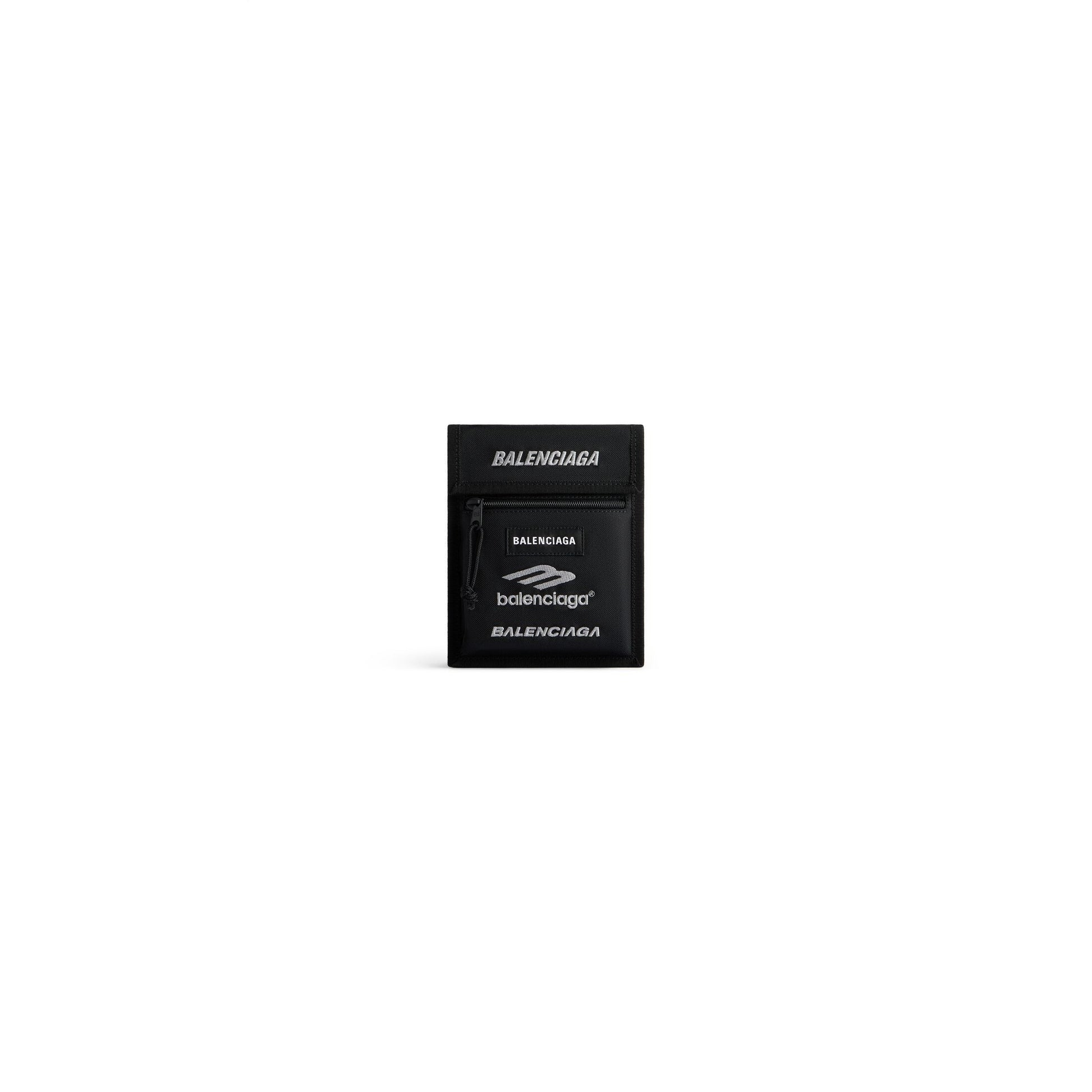 Balenciaga Explorer Small Pouch With Strap 'Black' 6559822AAXT1000