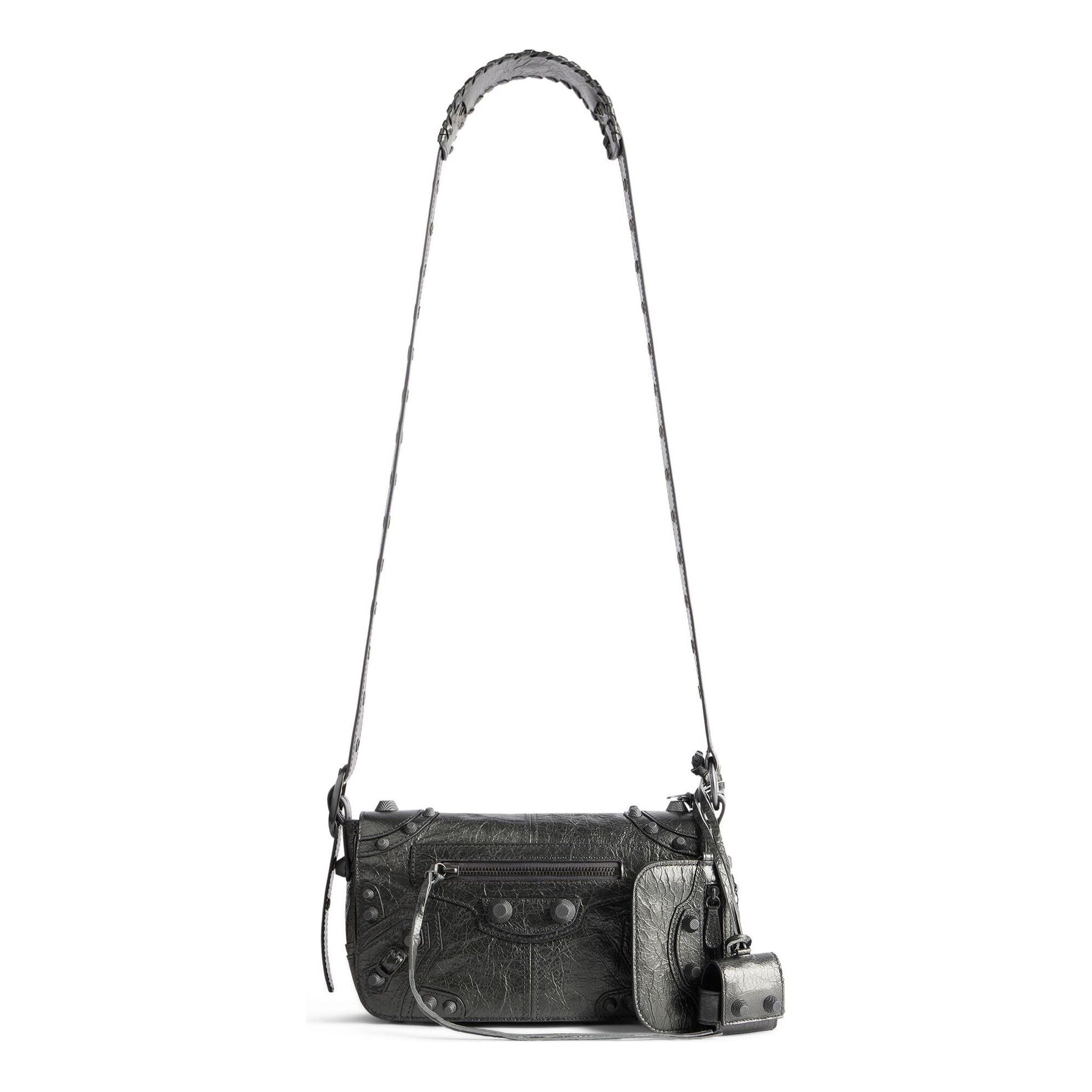 Balenciaga Le Cagole Xs Flap Bag Metallized 'Metalic Grey' 7190822AAWR1314