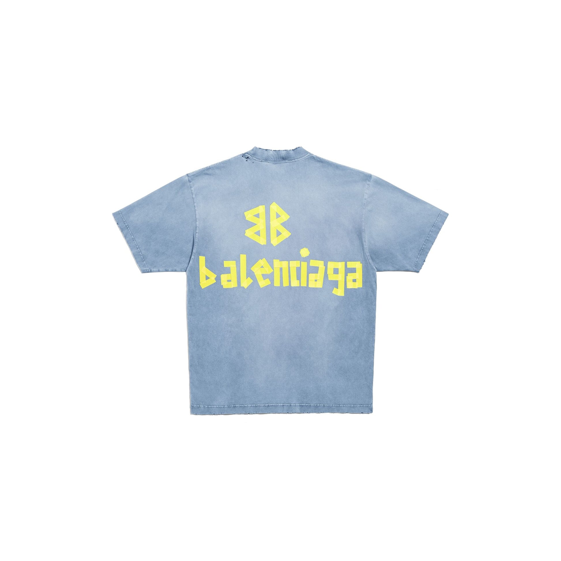 Balenciaga Tape Type T-shirt Medium Fit 'Faded Blue' 739784TOVA94530
