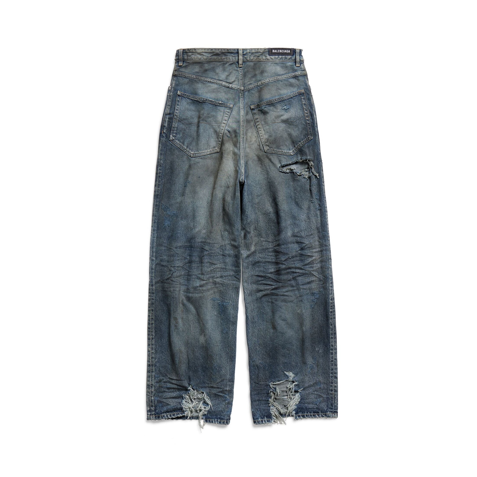 (WMNS) Balenciaga Baggy Pants 'Light Blue' 745213TNW014974