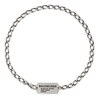 Balenciaga Tags Choker 'Antique Silver' 748072TZ99I0911