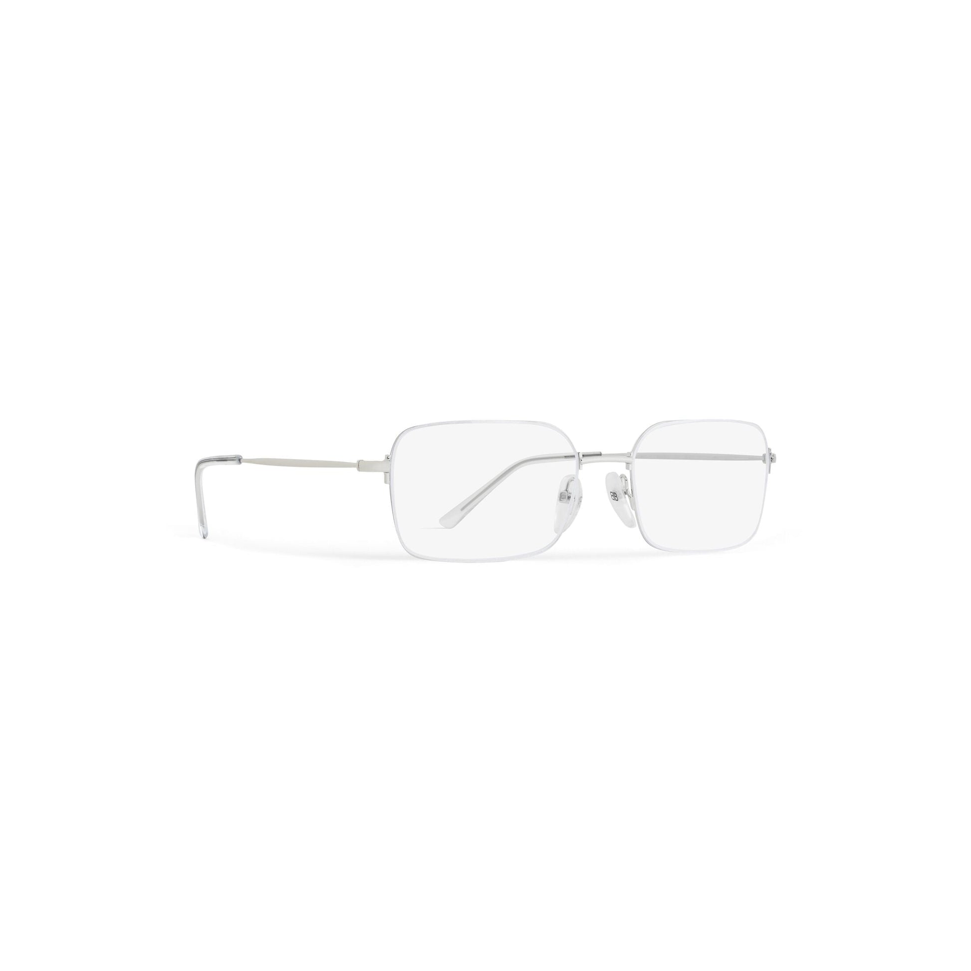 (WMNS) Balenciaga Invisible Rectangle Sunglasses 'Silver' 768058T00051402