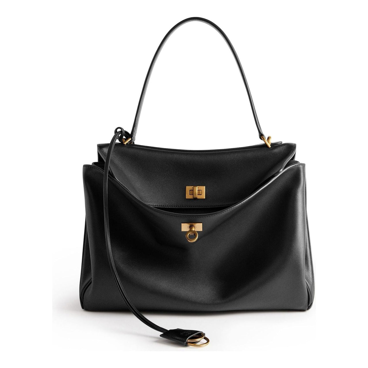(WMNS) Balenciaga Rodeo Medium Handbag 'Black' 7897722AA4V1000